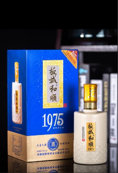 板城和順1975 38度 低度 450ML 濃香型白酒 純糧食白酒 單瓶裝（450ml*1瓶）